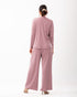 Ribbed Cardigan Pant Set 61472